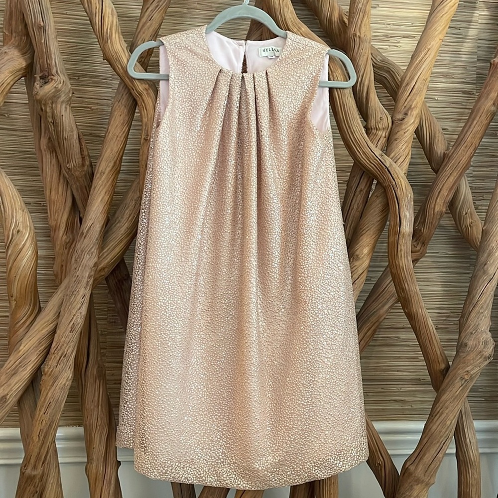 Helena girls dress size 14 pink special occasion holiday recital designer sequin